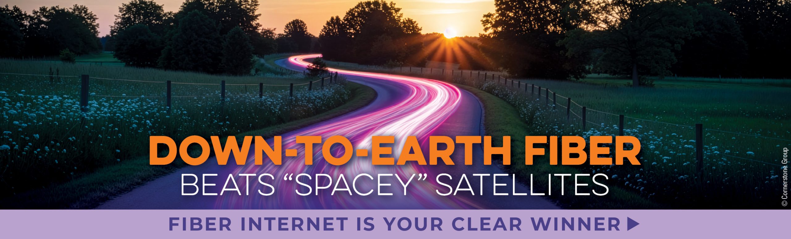 Down to earth fiber internet beats satellites every time